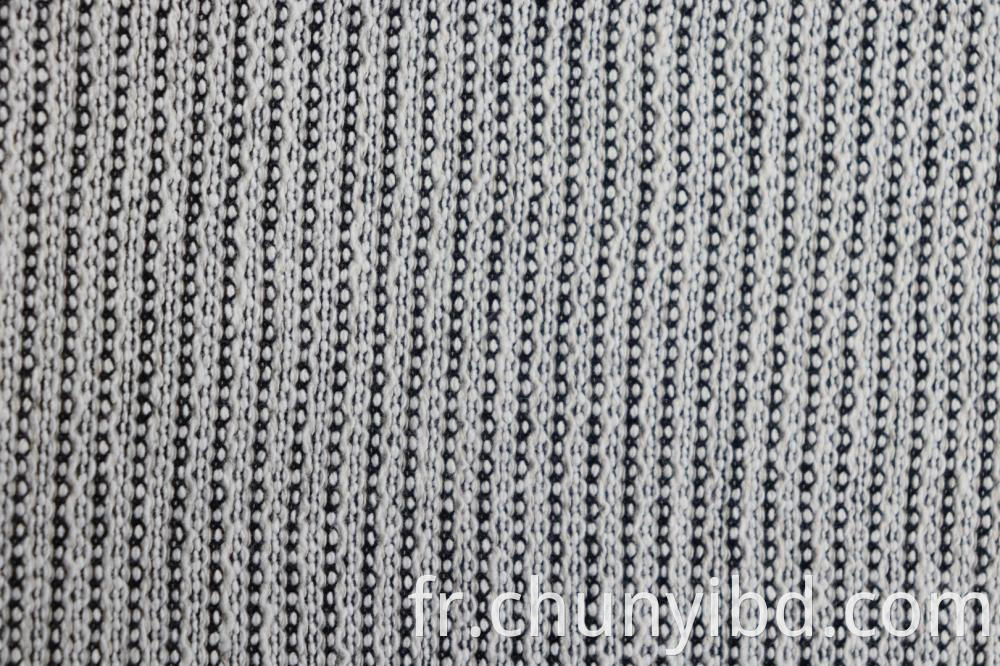 220GSM Polyester Double-Sided Interlock Jacquard Fabric